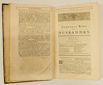 Lot 83 - Hale (Thomas). A Compleat Body of Husbandry, 1st edition, 1756