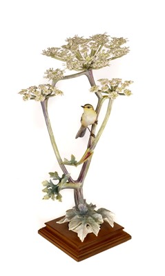 Lot 325 - Royal Worcester. Chiff Chaff and Hogweed model