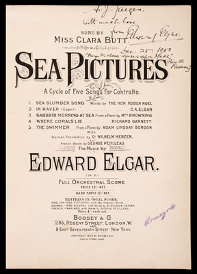 Lot 245 - Elgar (Edward, 1857-1934).