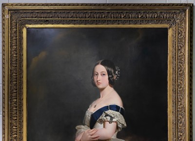Lot 438 - Chevalier (Nicholas, 1828-1902, attributed to). Queen Victoria, after Winterhalter, circa 1857-1861