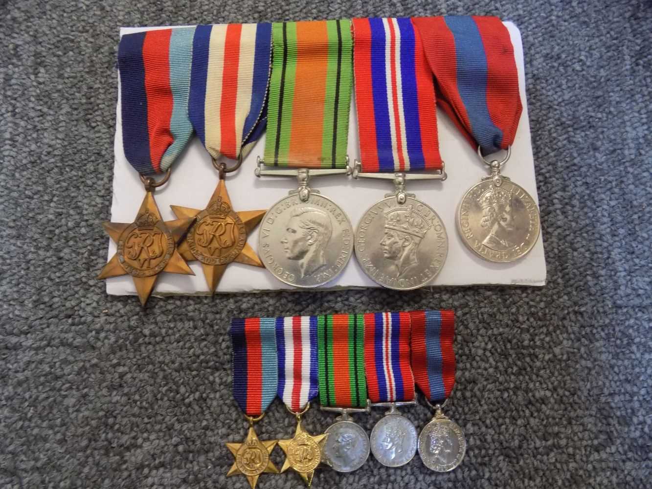 Lot 36 - WWII. A group of five medals