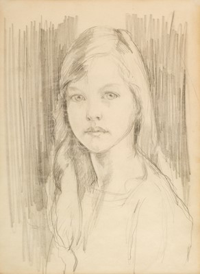 Lot 637 - Orpen (William, 1878-1931). Portrait of a Young Girl