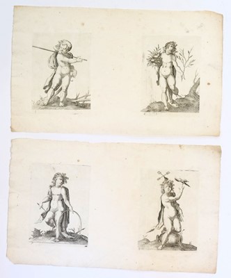 Lot 393 - Gole (Jacob, 1660-1737). Two Dancers in Costume
