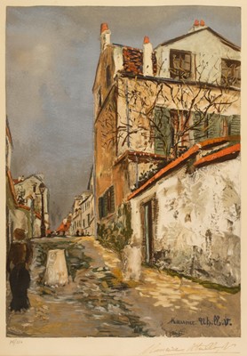 Lot 604 - Utrillo (Maurice, 1883-1955). Rue Cortot