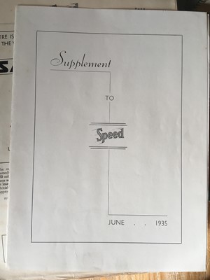 Lot 640 - Speed. Official Organ of the British Racing Drivers' Club, volumes 1