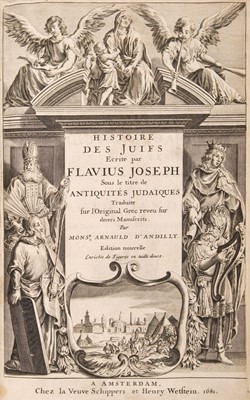 Lot 292 - Josephus (Flavius). Histoire de Juifs, 1681, with engravings, & 2 others