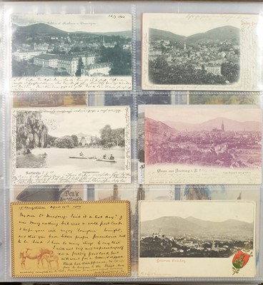 Lot 256 - Postcards: Gruss Aus. A collection of 350 Gruss Aus and related lithographic postcards