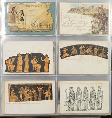 Lot 256 - Postcards: Gruss Aus. A collection of 350 Gruss Aus and related lithographic postcards