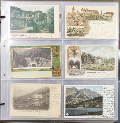 Lot 256 - Postcards: Gruss Aus. A collection of 350 Gruss Aus and related lithographic postcards