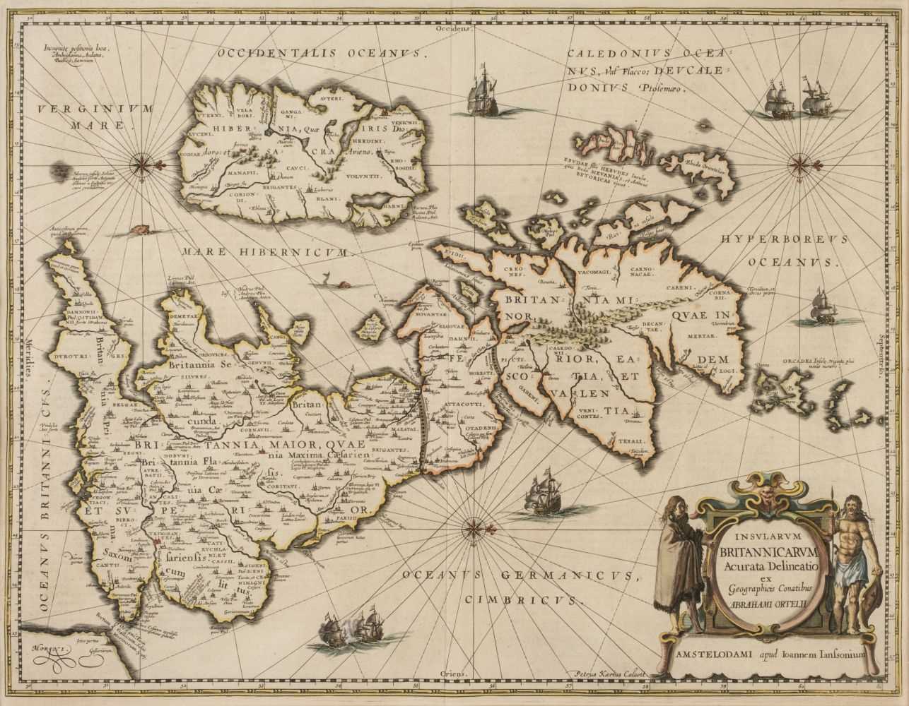 Lot 10 - British Isles. Jansson (Jan & Ortelius Abraham), Insularum Britannicarum..., circa 1646