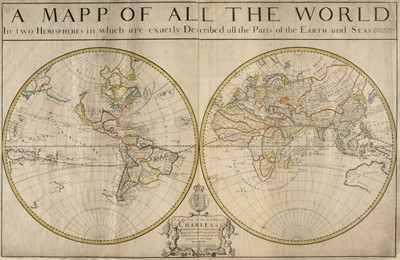 Lot 124 - Berry (William). Composite atlas, 1680-9, including the rare map of North America