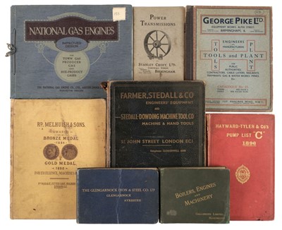 Lot 708 - Trade Catalogues. Eight catalogues for machines, tools & engineering, late 19th/early 20th c.