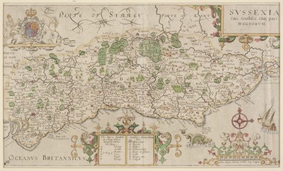 Lot 237 - Maps. A mixed collection of eight maps, 17th - 19th century