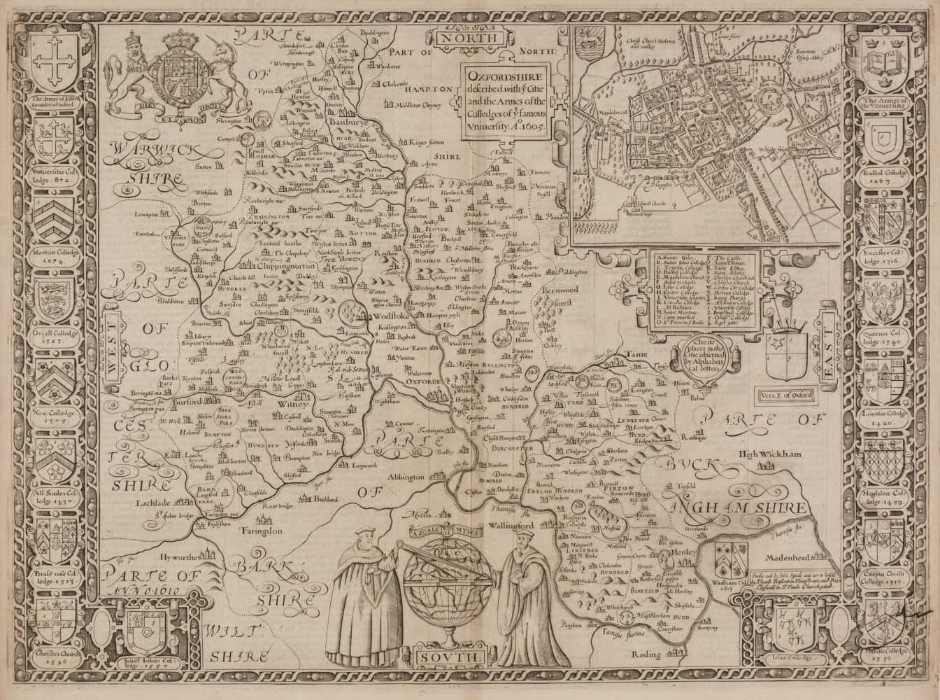 Lot 261 - Oxfordshire. Speed (John), Oxfordshire described..., 1676