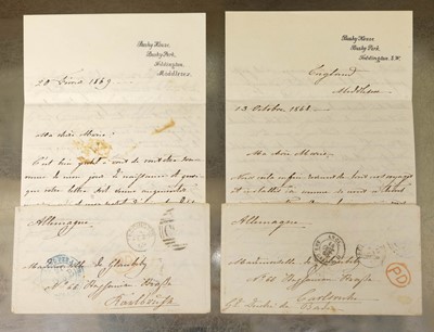 Lot 251 - Marguerite Adelaide Marie of Orleans (Princess, 1846-1893). Group of 4 autograph letters signed