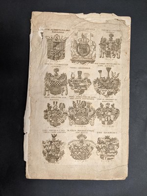 Lot 515 - Heraldry. A collection of fine handpainted heraldic armorials, early 18th century