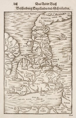 Lot 202 - England & Wales. Munster (Sebastian), Das Ander Buch Beschrebung Engellandts..., 1578