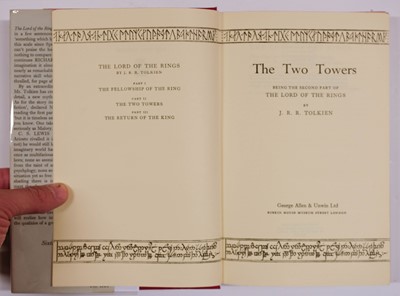Lot 367 - Tolkien (J.R.R.) The Lord of the Rings, 3 volumes, 1957-59