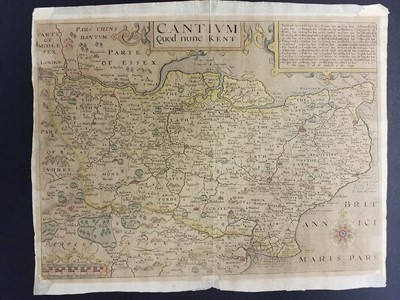 Lot 221 - Kent. Speed (John), Kent with her Cities and Earles described and observed, 1676