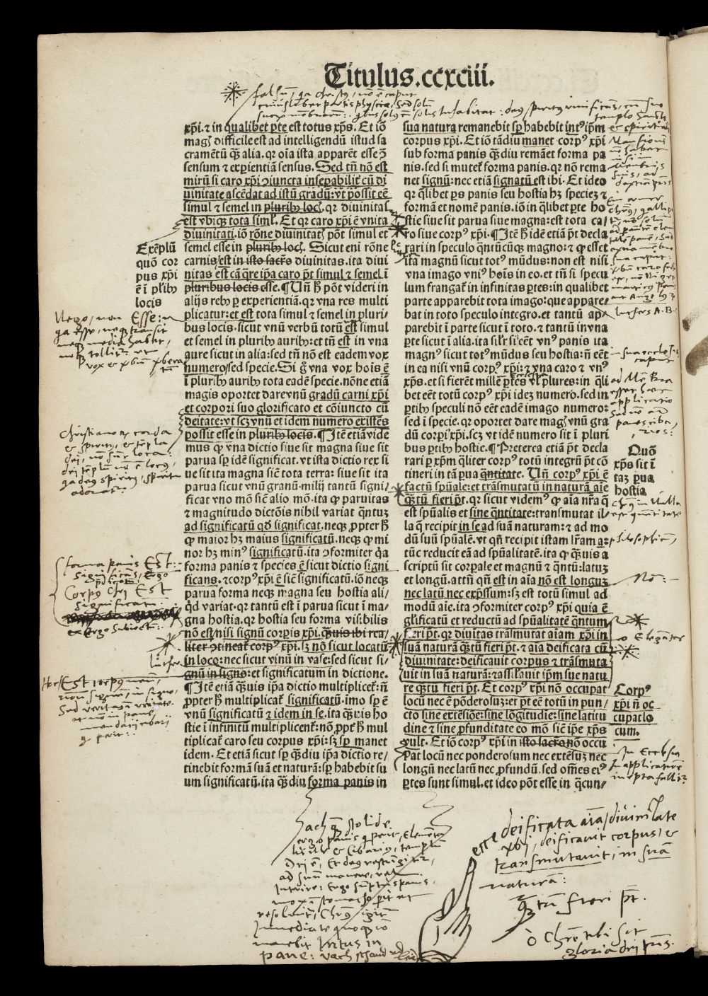 Lot 376 - Sabundus (Raimundus). Theologia naturalis, Strasbourg: Martin Flach, 1501