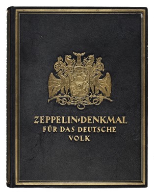 Lot 632 - Hildebrandt (Hans). Zeppelin-Denkmal Für Das Deustsch Volk, Stuttgart: Germania-Verlag, [1925]