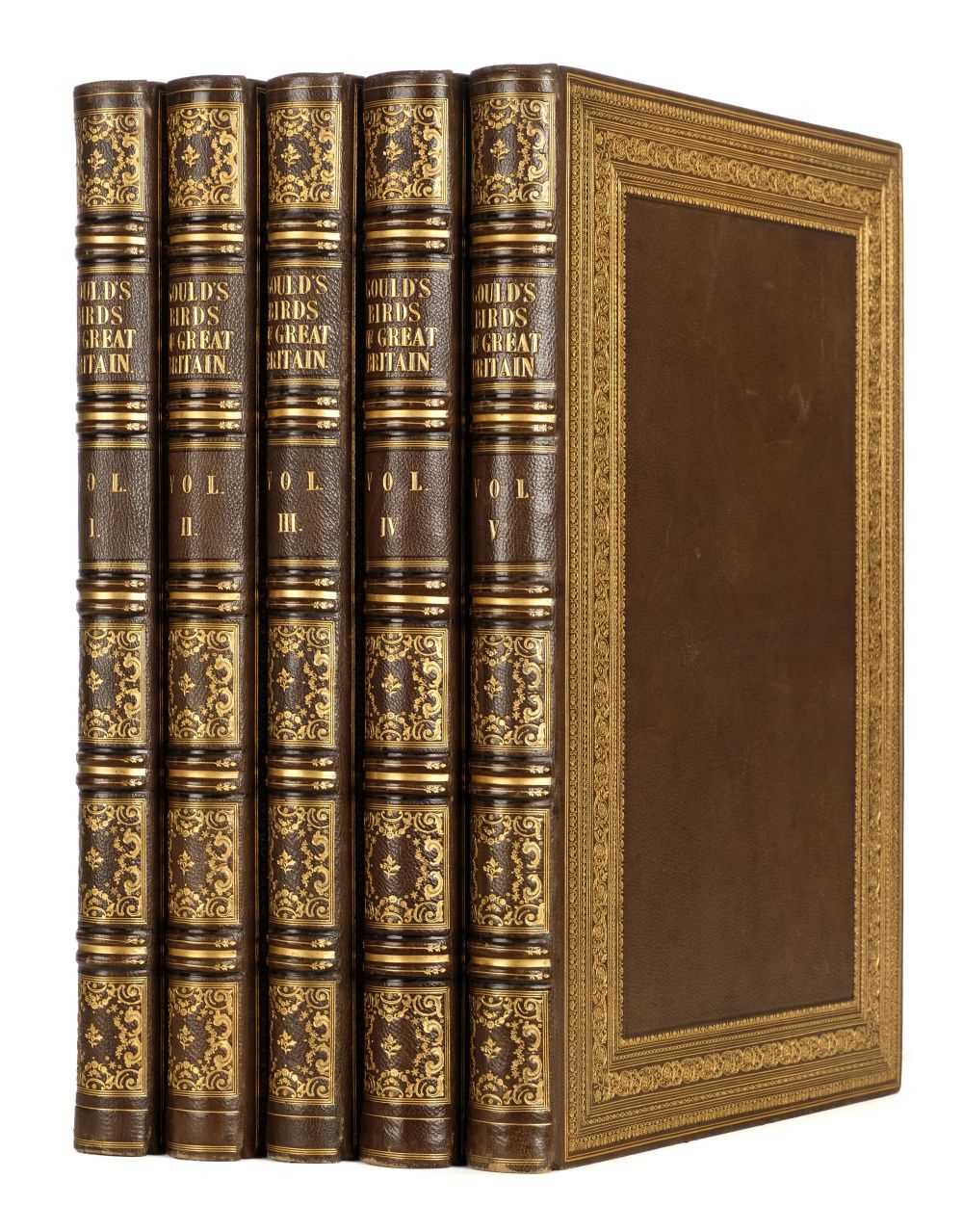 Lot 136 - Gould (John). The Birds of Great Britain, 5 volumes, 1st edition, 1862-73