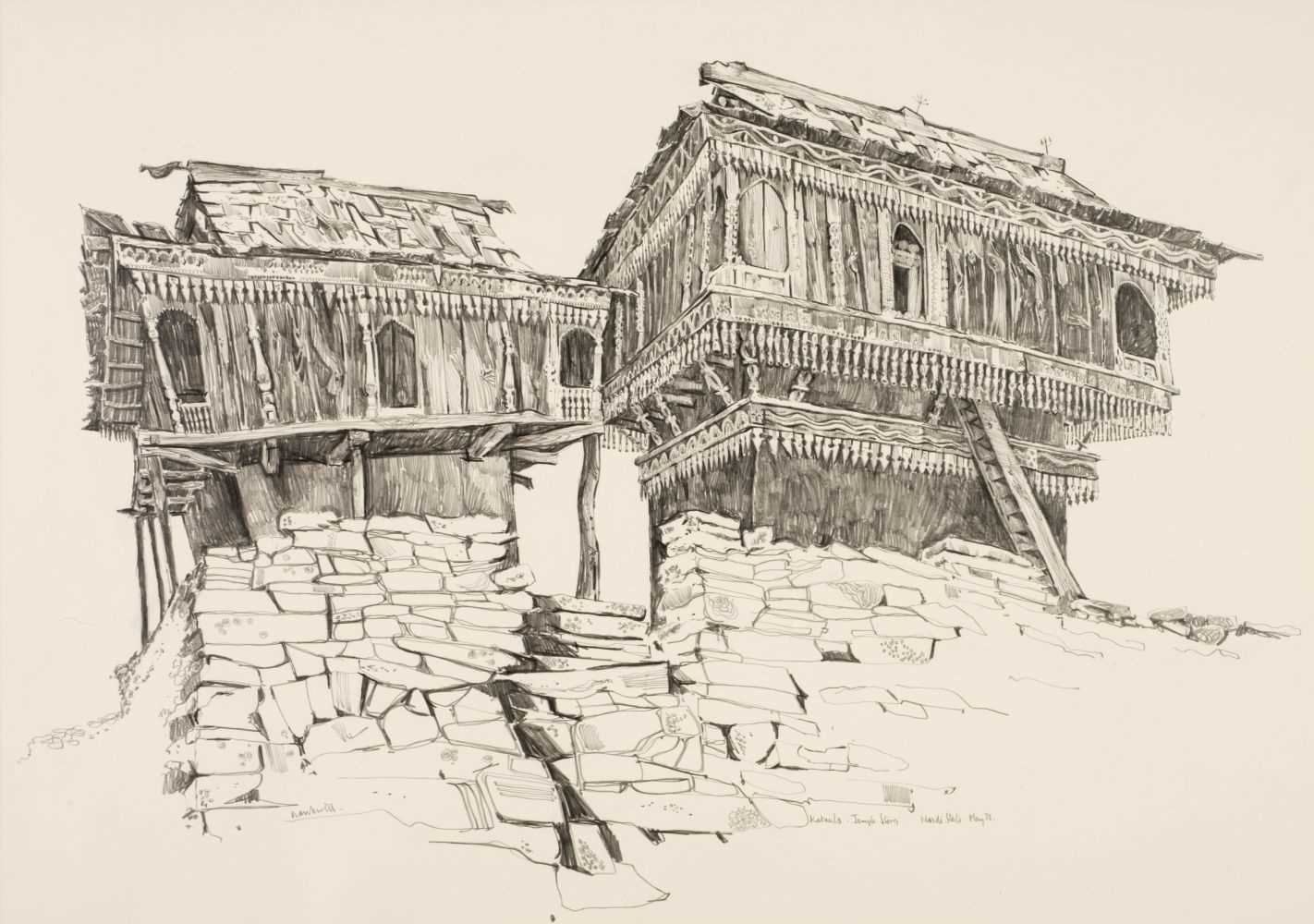 Lot 85 - India. Five architectural sketches by John Nankivell (1941-), 1971