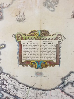 Lot 177 - Bermuda. Speed (John), A Mapp of the Sommer Islands once called the Bermudas..., 1627