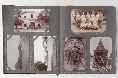 Lot 241 - World War I. An album of military photographs with accompanying journal