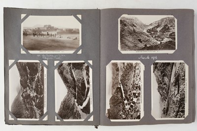 Lot 241 - World War I. An album of military photographs with accompanying journal