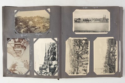 Lot 241 - World War I. An album of military photographs with accompanying journal