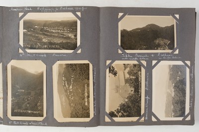 Lot 241 - World War I. An album of military photographs with accompanying journal