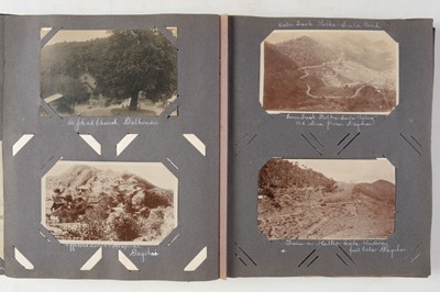 Lot 241 - World War I. An album of military photographs with accompanying journal