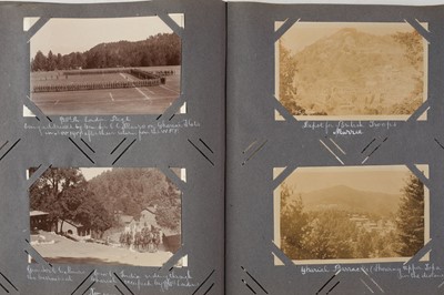 Lot 241 - World War I. An album of military photographs with accompanying journal