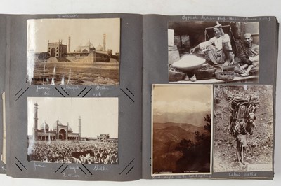 Lot 241 - World War I. An album of military photographs with accompanying journal