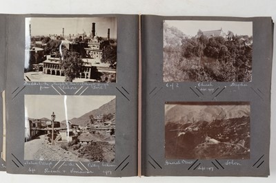 Lot 241 - World War I. An album of military photographs with accompanying journal