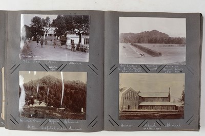 Lot 241 - World War I. An album of military photographs with accompanying journal