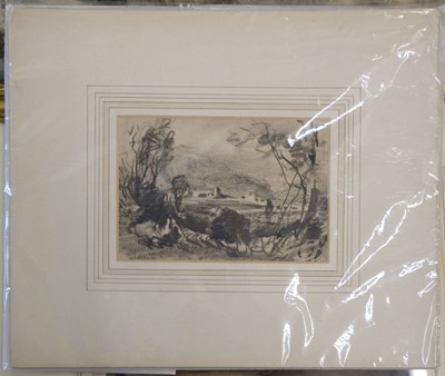 Lot 492 - Munro (Thomas, 1759-1833). Landscape with a lake, trees and a figure
