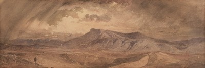 Lot 469 - Haag (Carl, 1820-1915). Mountain landscape, 1856