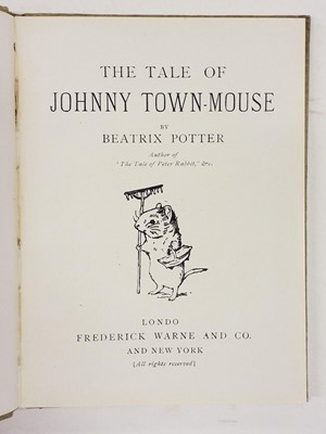 Lot 709 - Potter (Beatrix). The Tale of Johnny Town-Mouse, [1918]