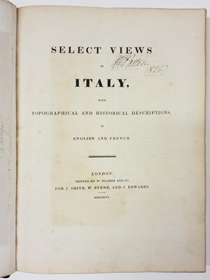 Lot 22 - Smith (John). Select Views in Italy, 1817