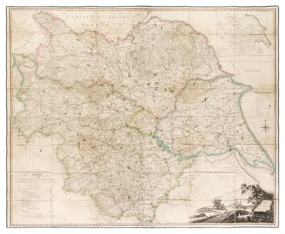 Lot 303 - Yorkshire. Tuke (John), Map of the County of York, 1816