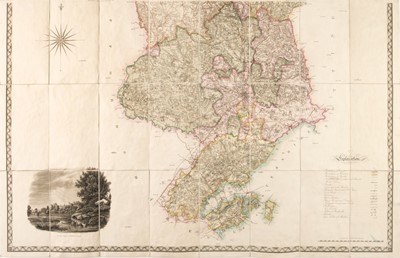 Lot 194 - Derbyshire. Sanderson (George). This map of the County of Derby..., 1836