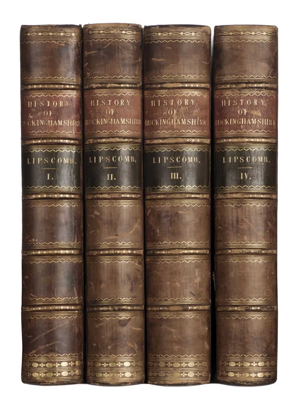Lot 48 - Lipscomb (George). The History and Antiquities of the County of Buckingham, 4 vols., 1847