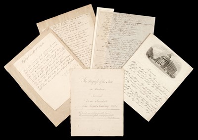 Lot 307 - Abolitionists. Group of autograph manuscripts, early 19th century, including Opie, Roscoe, Smith