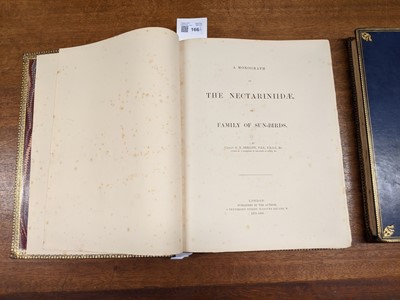 Lot 166 - Shelley (George Ernest). A Monograph of the Nectariniidae, 1st edition, 1876-80