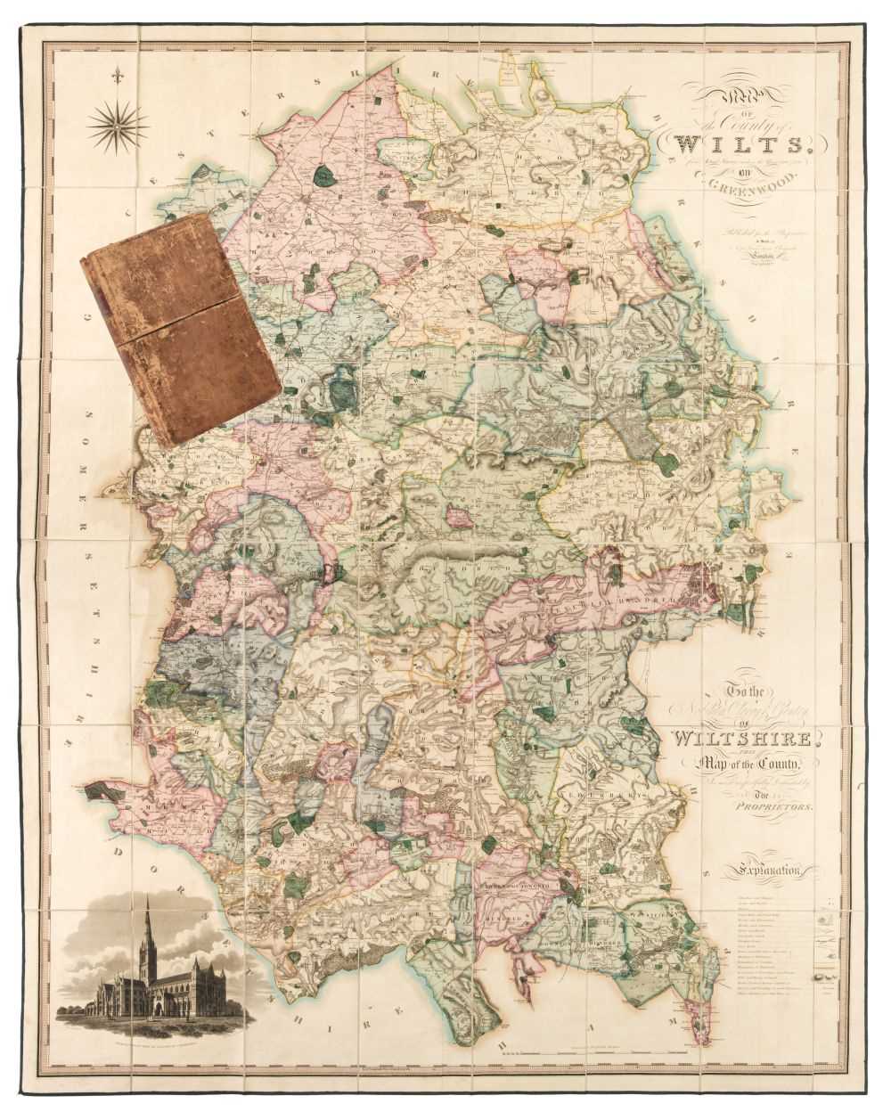 Lot 301 - Wiltshire. Greenwood (C.), Map of the County of Wilts, 1820