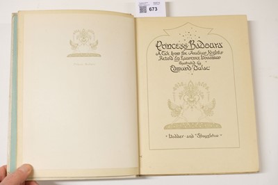 Lot 673 - Dulac (Edmund, illustrator). Princess Badoura, [1913]