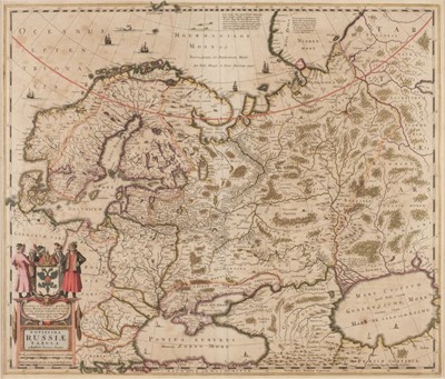 Lot 284 - Russia. Hondius (Henricus/Jansson Jan), Novissima Russiae Tabula..., circa 1658