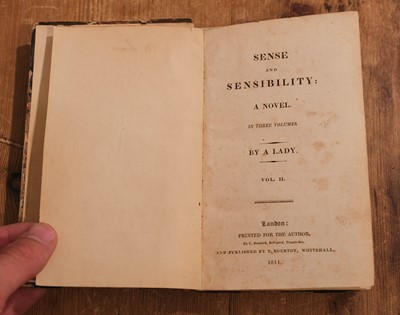 Lot 438 - Austen (Jane). Sense and Sensibility vols. I-II & Pride and Prejudice vol. II, 1st editions, 1811-12